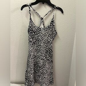 Outdoor voices exercise dress in Cheetah print